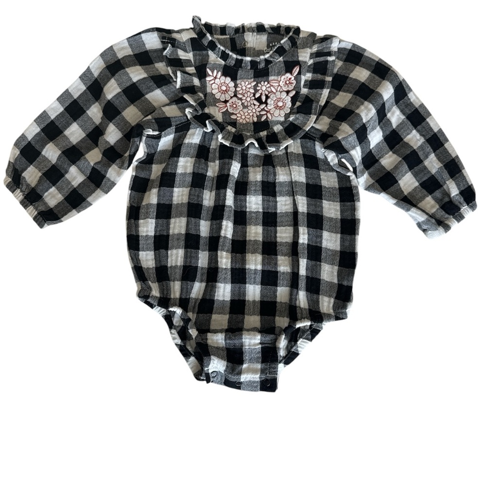 Cat & Jack Black and White Checkered One Piece